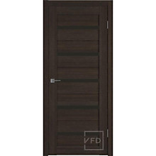 Дверь GL Atum X 7 Wenge (венге) черное стекло 60