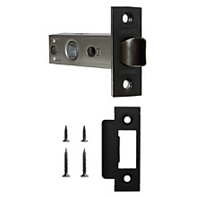 Защелка врезная L45-8, F12-45-25 BL черный