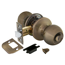 Ручка защелка (шар) бронза 6082 AB-B (фик.)