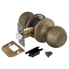 Ручка защелка (шар) бронза 6082 AB-P (без фик.)