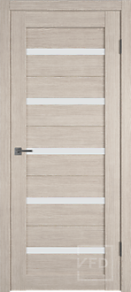 Дверь GL Atum X 7 Cappuccino (капучино) матовое стекло 80