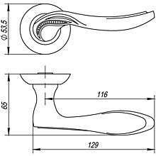 Ручка Punto ARFA TL CF-17 кофе 