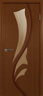 Дверь 5ДО2 Лилия Макоре 60 стекло бронза худ. правая