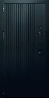 Дверь метал. Combi Mono Carbon/Maxi Miror Ise 850*2030 L