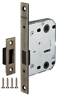 Ручка защелка (рыч.) черный 6010 BL-Р (без фик.)