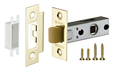 Защелка врезная PLASTIC P12-45-25 GP латунь