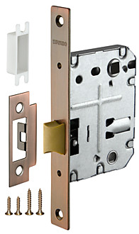 Защелка врезная (сантехническая) PLASTIC P72-50 AC медь