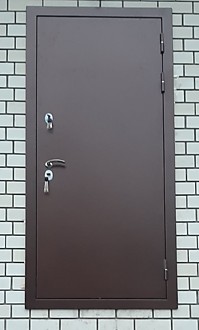 Дверь метал. Урал-Термо 150 2120*960 R Х-1 софт белый, уши 50см