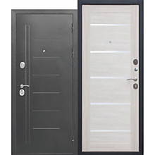 Дверь метал. 9см серебро Лиственница беж. 960 L	