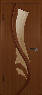 Дверь 5ДО2 Лилия Макоре 70 стекло бронза худ. левая