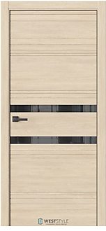 IN 13 (Lacobel черное) Сенди  80 с врезкой (кромка черная)