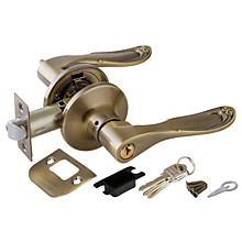 Ручка защелка (рычаг) бронза 6030 AB-Е (кл/фик.)