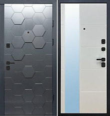 Дверь метал. Luxor 2МДФ 3Д, 860 R