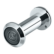Глазок DVS 3/55x90 (оптика пластик) CP Хром