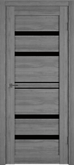 Дверь GL Light 26 Maus (дуб муссон) ультра черное 900*2000 