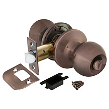 Ручка защелка (шар) медь 6072 АС-В (фик.)